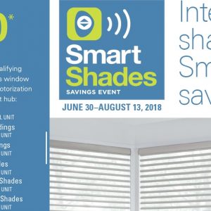 2018 Hunter Douglas Smart Shades Savings Event