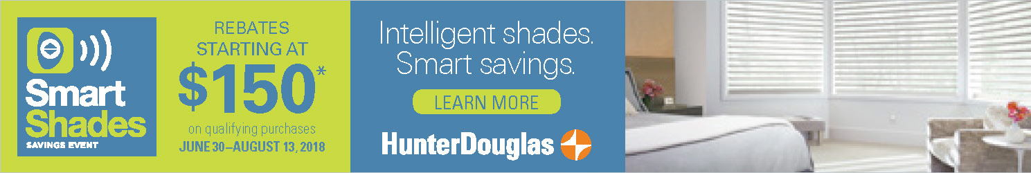 2018 Hunter Douglas Smart Shades Savings Event